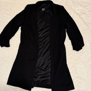 Elegant Black Longline Blazer